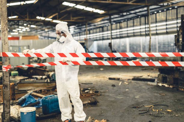 Professional Biohazard technician working in Hudsonville, MI